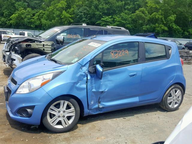 KL8CB6S96EC415392 - 2014 CHEVROLET SPARK LS BLUE photo 9