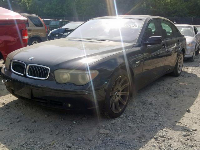 WBAGN63584DS52441 - 2004 BMW 745 BLACK photo 2