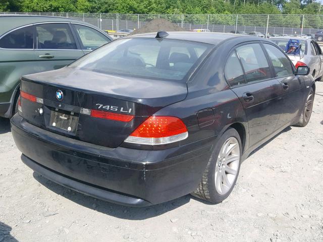 WBAGN63584DS52441 - 2004 BMW 745 BLACK photo 4