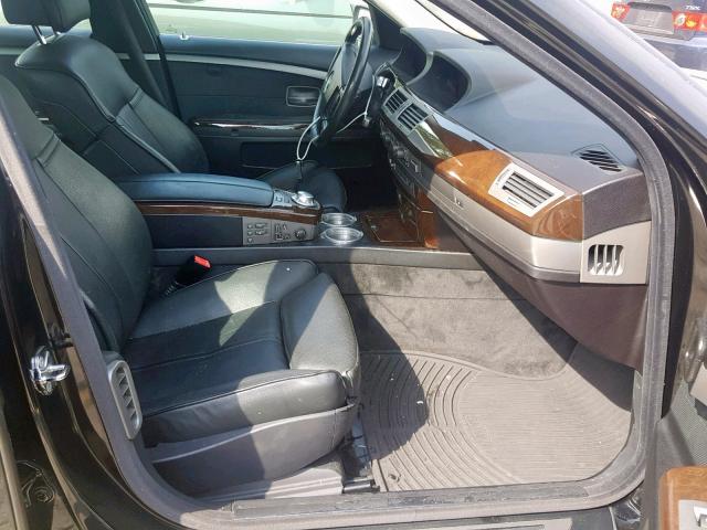 WBAGN63584DS52441 - 2004 BMW 745 BLACK photo 5