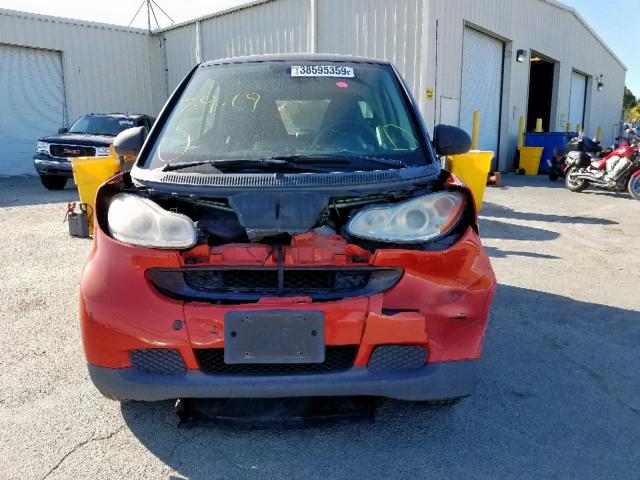 WMEEJ31X68K099750 - 2008 SMART CAR RED photo 9