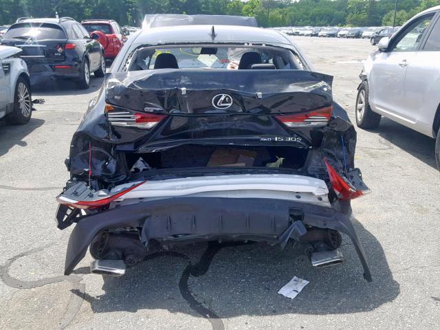 JTHC81D20J5029296 - 2018 LEXUS IS 300 BLACK photo 9