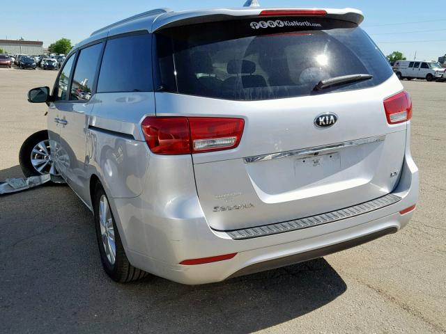 KNDMB5C10G6144412 - 2016 KIA SEDONA LX WHITE photo 3