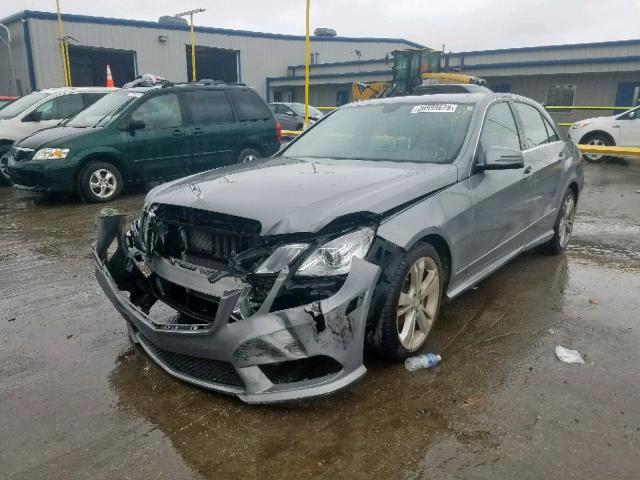 WDDHF5KB9DA772614 - 2013 MERCEDES-BENZ E 350 GRAY photo 2