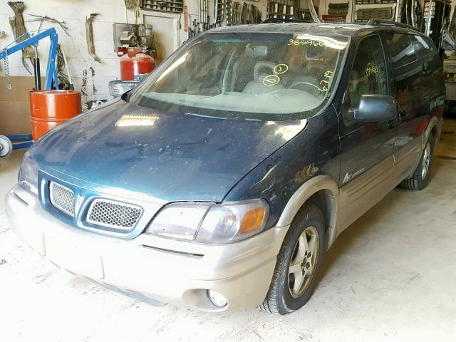 1GMDX03E4XD244091 - 1999 PONTIAC MONTANA / GREEN photo 2