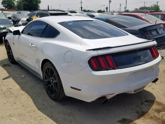 1FA6P8CF9H5266111 - 2017 FORD MUSTANG GT WHITE photo 3