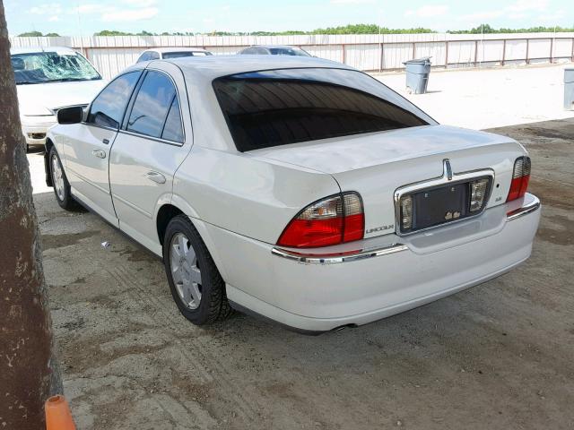 1LNHM86S95Y630411 - 2005 LINCOLN LS WHITE photo 3