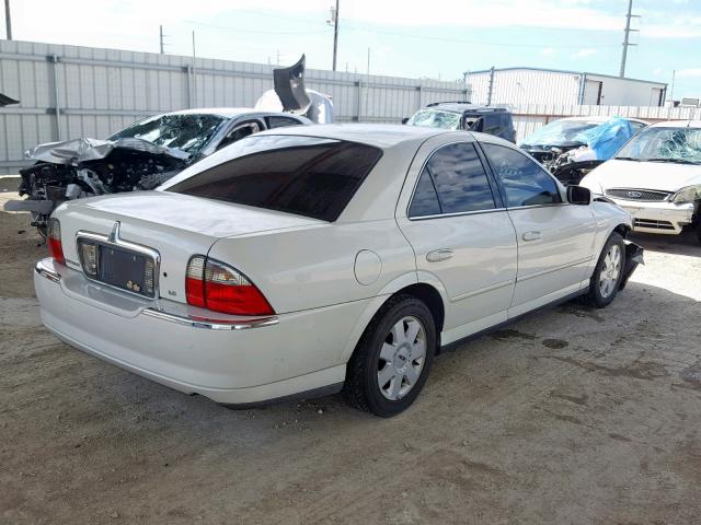 1LNHM86S95Y630411 - 2005 LINCOLN LS WHITE photo 4