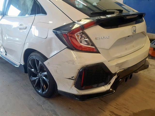 SHHFK7H98KU211322 - 2019 HONDA CIVIC SPOR WHITE photo 10