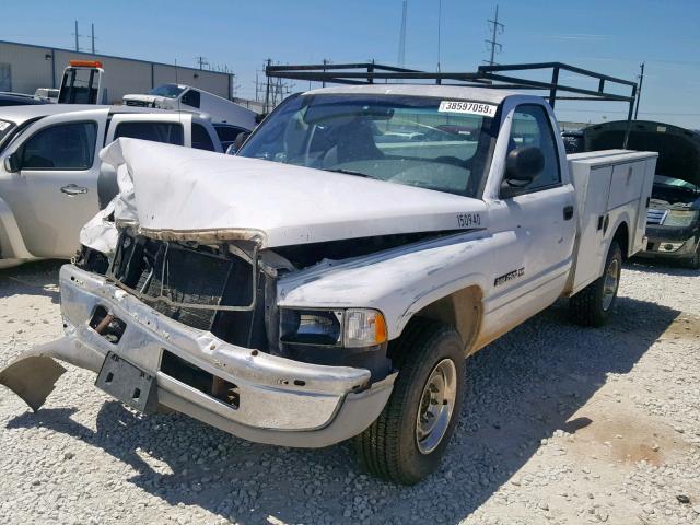 3B6KC26Z21M286647 - 2001 DODGE RAM 2500 WHITE photo 2