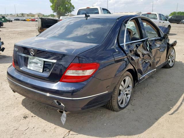 WDDGF5EB3BA421640 - 2011 MERCEDES-BENZ C 300 BLACK photo 4