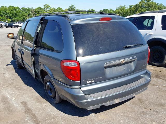 2A8GP64L37R359143 - 2007 CHRYSLER TOWN & COU TURQUOISE photo 3