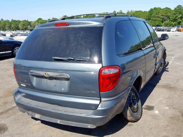 2A8GP64L37R359143 - 2007 CHRYSLER TOWN & COU TURQUOISE photo 4