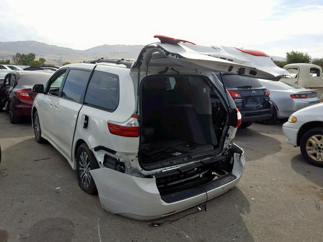 5TDYZ3DC7KS994774 - 2019 TOYOTA SIENNA LIM WHITE photo 3