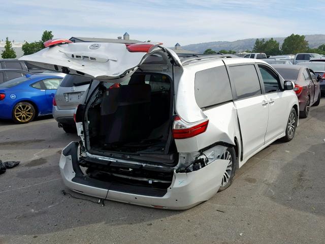 5TDYZ3DC7KS994774 - 2019 TOYOTA SIENNA LIM WHITE photo 4