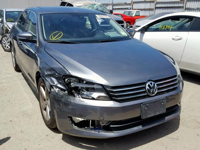 1VWBP7A3XDC148454 - 2013 VOLKSWAGEN PASSAT SE GRAY photo 1