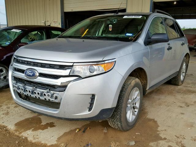 2FMDK3GC1DBB11184 - 2013 FORD EDGE SE SILVER photo 2