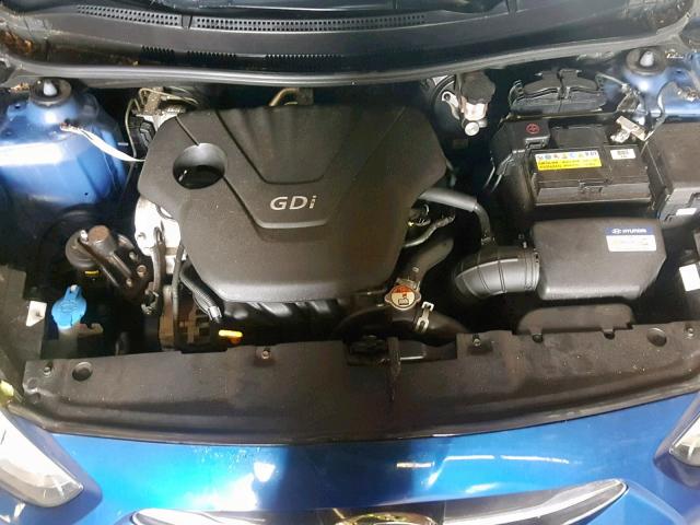 KMHCT4AE7GU051273 - 2016 HYUNDAI ACCENT SE BLUE photo 7