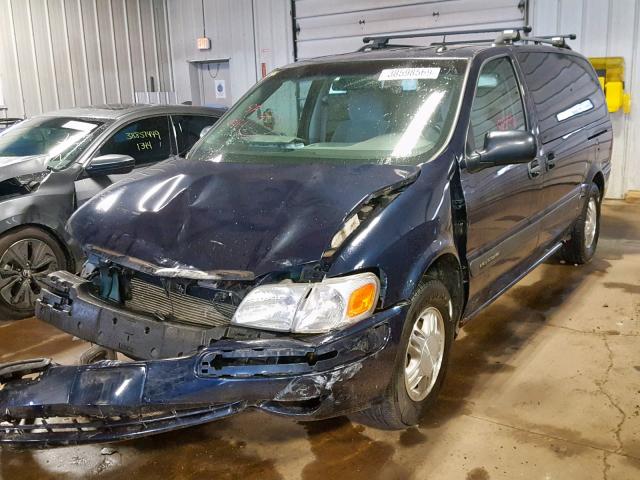 1GNDV23E05D110513 - 2005 CHEVROLET VENTURE LS BLUE photo 2