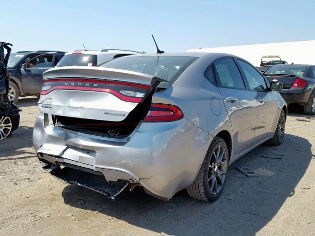 1C3CDFBB7FD301146 - 2015 DODGE DART SXT GRAY photo 4