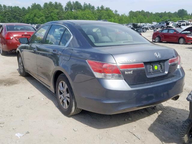 1HGCP2F49CA012209 - 2012 HONDA ACCORD LXP GRAY photo 3