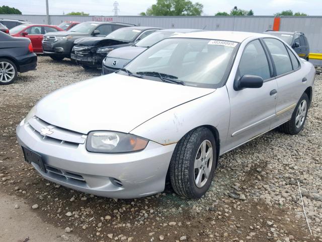 1G1JF52F247312411 - 2004 CHEVROLET CAVALIER L SILVER photo 2