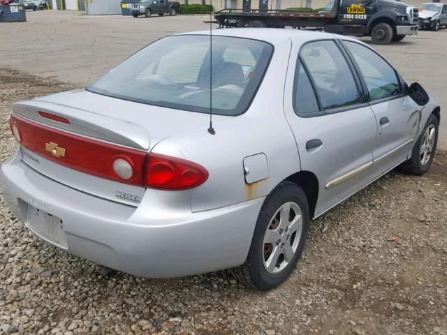 1G1JF52F247312411 - 2004 CHEVROLET CAVALIER L SILVER photo 4