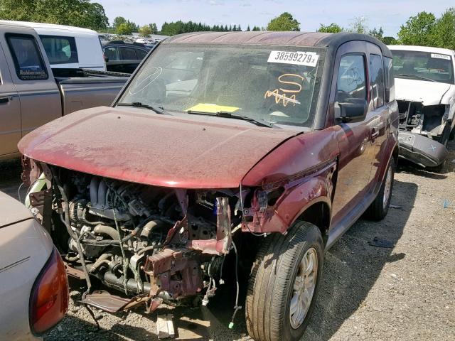 5J6YH28778L002051 - 2008 HONDA ELEMENT EX RED photo 2