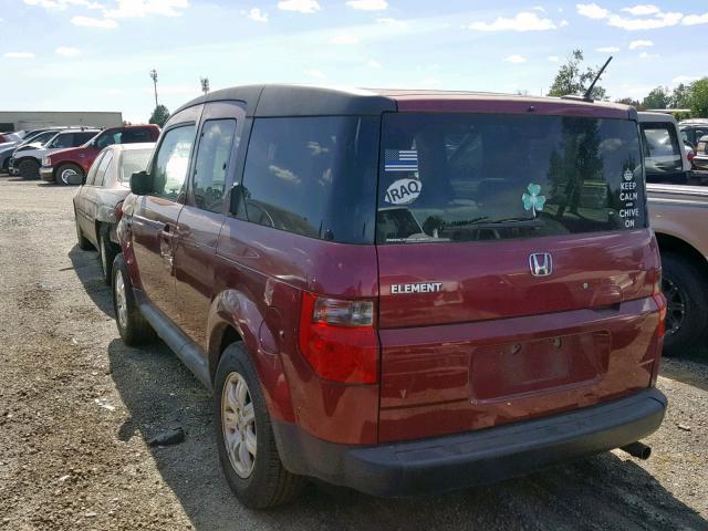 5J6YH28778L002051 - 2008 HONDA ELEMENT EX RED photo 3