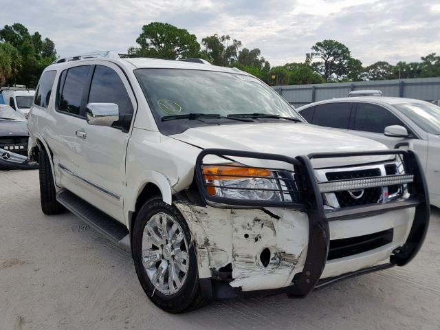 5N1BA0NF7FN617860 - 2015 NISSAN ARMADA PLA WHITE photo 1