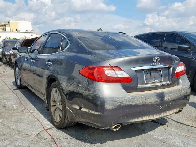 JN1BY1AP7BM322264 - 2011 INFINITI M37 GRAY photo 3