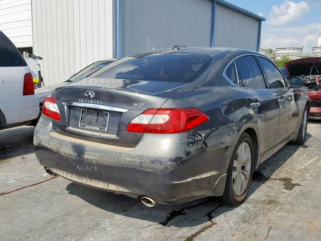 JN1BY1AP7BM322264 - 2011 INFINITI M37 GRAY photo 4