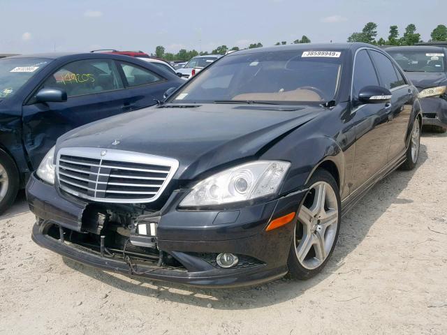 WDDNG71X58A230893 - 2008 MERCEDES-BENZ S 550 BLACK photo 2