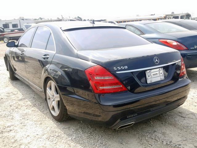 WDDNG71X58A230893 - 2008 MERCEDES-BENZ S 550 BLACK photo 3