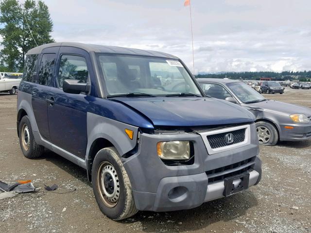 5J6YH28273L007974 - 2003 HONDA ELEMENT DX BLUE photo 1