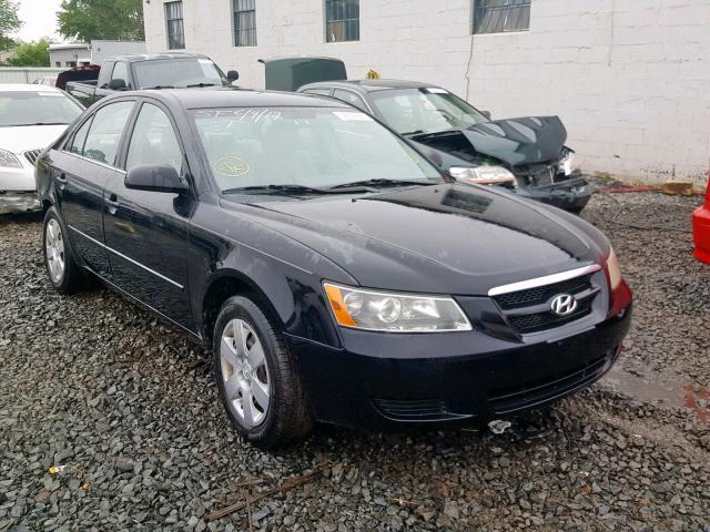 5NPET46C17H229984 - 2007 HYUNDAI SONATA GLS BLACK photo 1