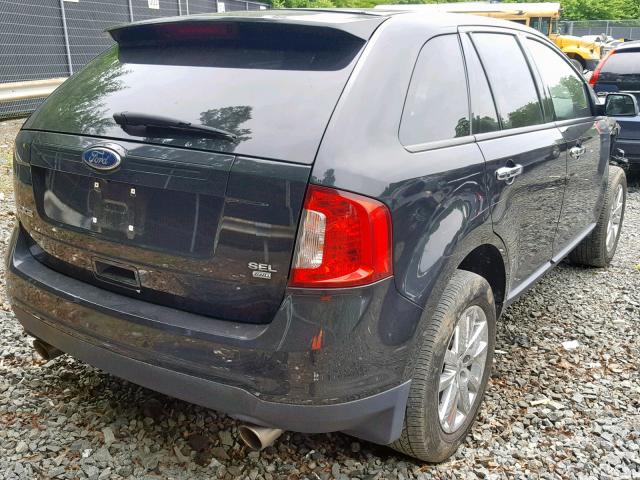 2FMDK4JC0BBA95006 - 2011 FORD EDGE SEL BLACK photo 4