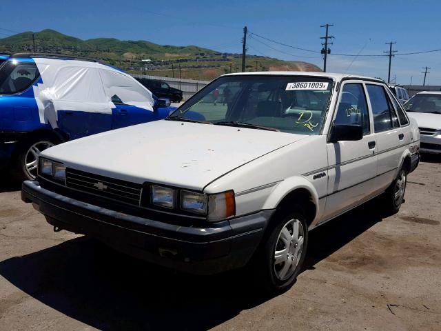 1Y1SK5143JZ086060 - 1988 CHEVROLET NOVA WHITE photo 2