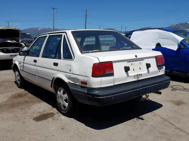 1Y1SK5143JZ086060 - 1988 CHEVROLET NOVA WHITE photo 3