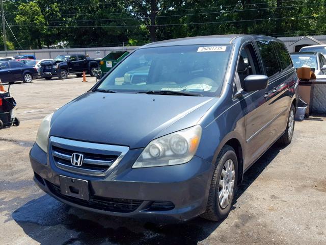 5FNRL38215B093576 - 2005 HONDA ODYSSEY LX GREEN photo 2