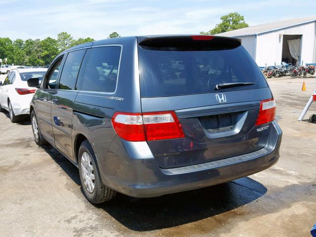 5FNRL38215B093576 - 2005 HONDA ODYSSEY LX GREEN photo 3