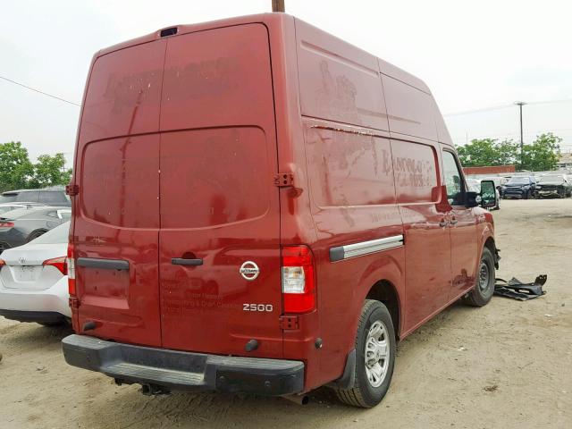 1N6AF0LY2GN812818 - 2016 NISSAN NV 2500 S RED photo 4