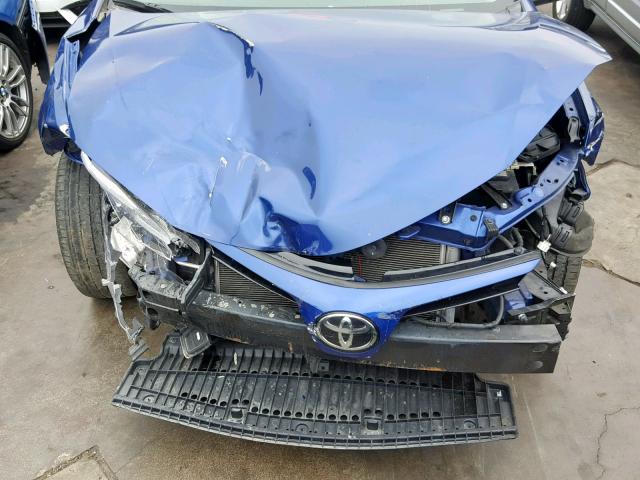 2T1BURHEXHC767521 - 2017 TOYOTA COROLLA L BLUE photo 7