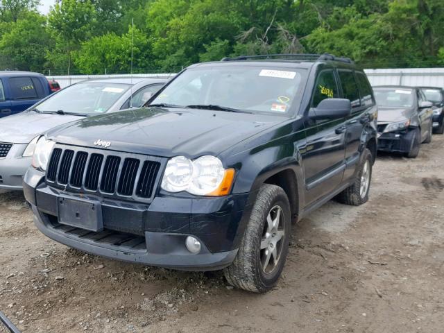 1J8GR48K48C244402 - 2008 JEEP GRAND CHER BLACK photo 2