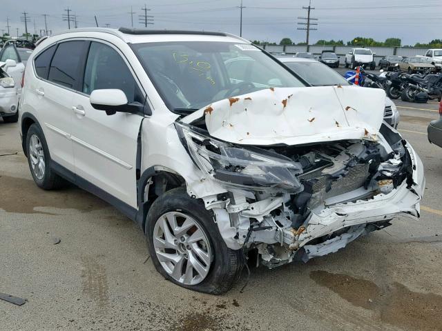 5J6RM4H75FL036174 - 2015 HONDA CR-V EXL WHITE photo 1