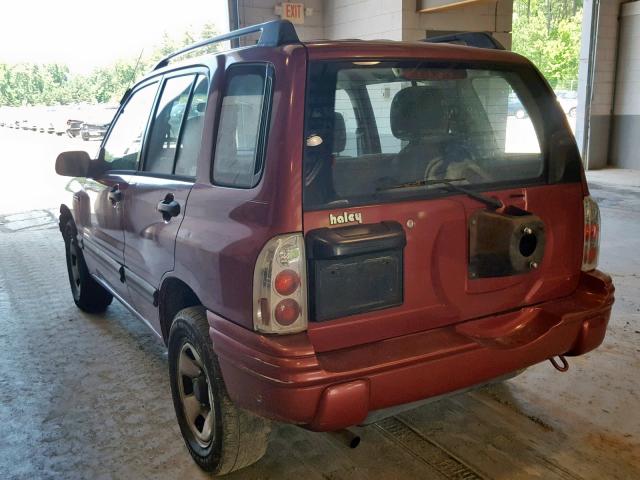 2S3TD52V0X6102442 - 1999 SUZUKI VITARA JX RED photo 3