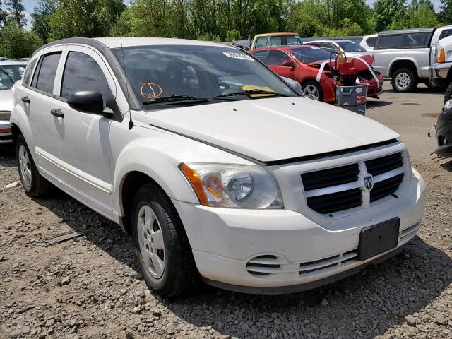 1B3HB28B47D510869 - 2007 DODGE CALIBER WHITE photo 1