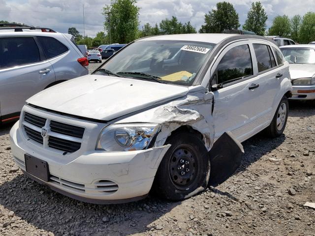 1B3HB28B47D510869 - 2007 DODGE CALIBER WHITE photo 2