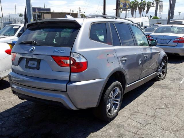 WBXPA93406WD28061 - 2006 BMW X3 3.0I GRAY photo 4