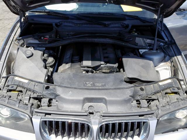 WBXPA93406WD28061 - 2006 BMW X3 3.0I GRAY photo 7